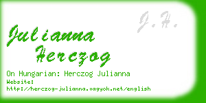julianna herczog business card